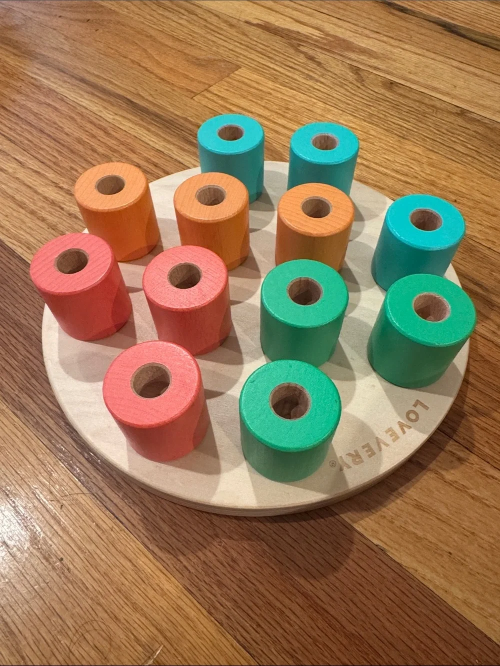 Lovevery Wooden Stacking Peg Board